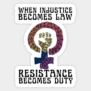 Resistance Is Our Duty Sticker